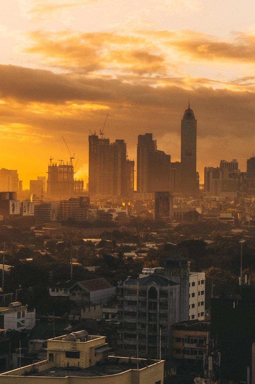 aerial photography of city skyline